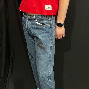 Levis Denim with Oil Slick